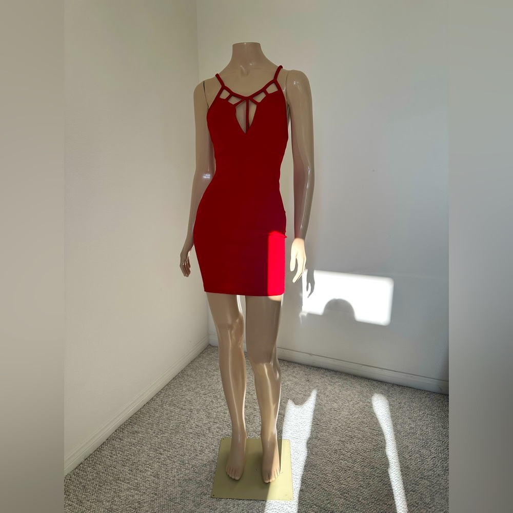 Red dress used size S